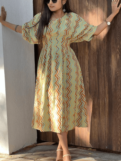 casual A-line midi new design.